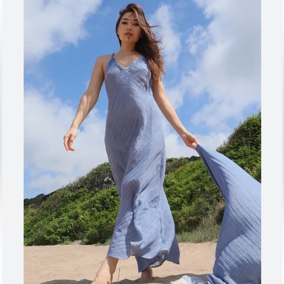 Su Koleksiyon DUYGU MUSLINVEREV CUT STRAP DRESS Swiss Made (MSRP $155)Size S